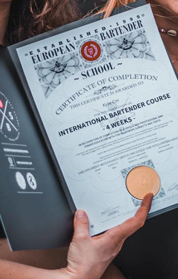 EBS Certificate international bartending course